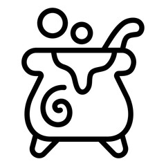 Cauldron Line Icon