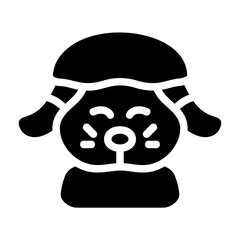 Cute Bunny Solid Icon