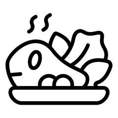 Fish Line Icon