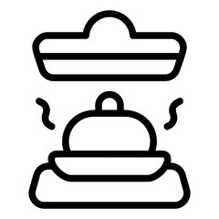 Food Court Line Icon