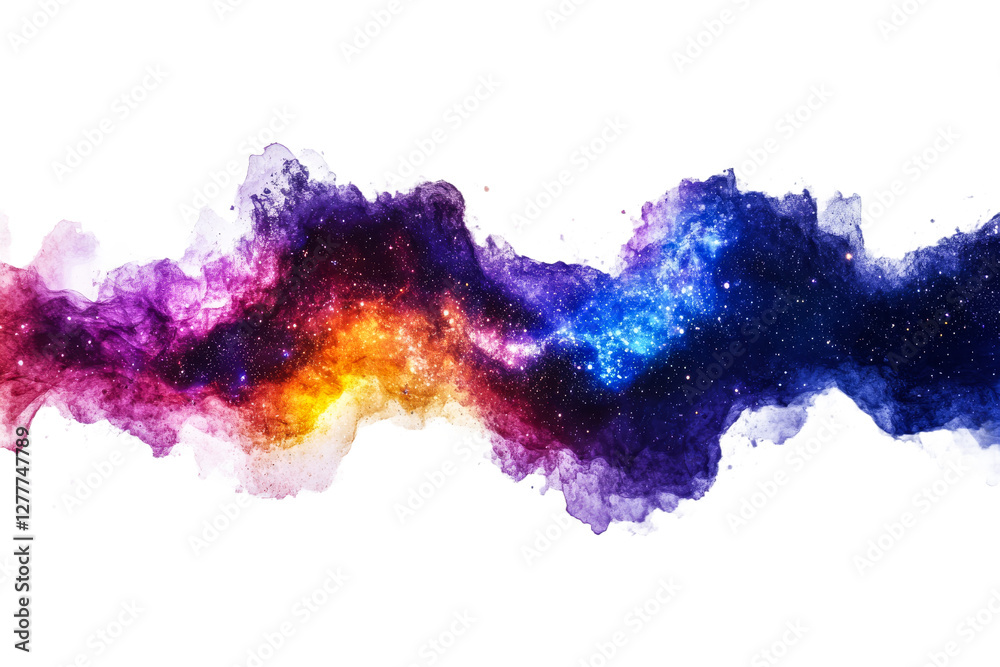 Canvas Prints colorful cosmic nebula in deep space view
