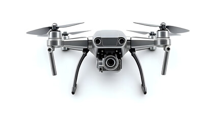 3D drone isolated on white background.