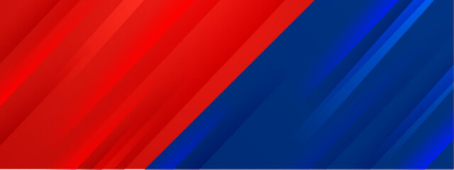 red and blue diagonal split of stripes suitable for backgrounds, banners, and graphic design projects with a modern and dynamic look.