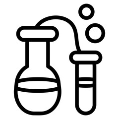 Lab Bubble Line Icon