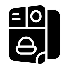 Obraz premium Menu Solid Icon