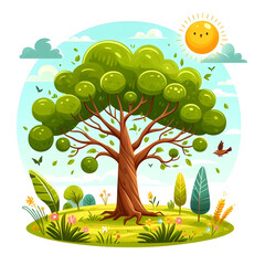 autumn tree in the park