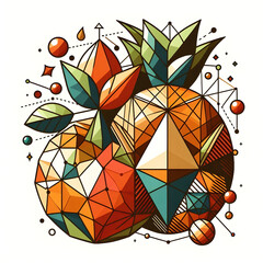 vector illustration of an orange fruit