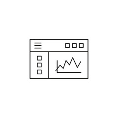 Data Analytics Line Icon Set | Business Intelligence, Statistical Analysis, Market Trends, Performance Metrics, Financial Reports, Data Visualization, and Digital Insights Collection
