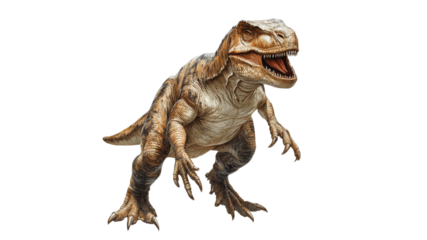 Fierce dinosaur model on display