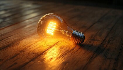 A lightbulb puzzle being solved on a wooden desk, symbolizing the connection of innovative ideas and creative solutions to form new concepts