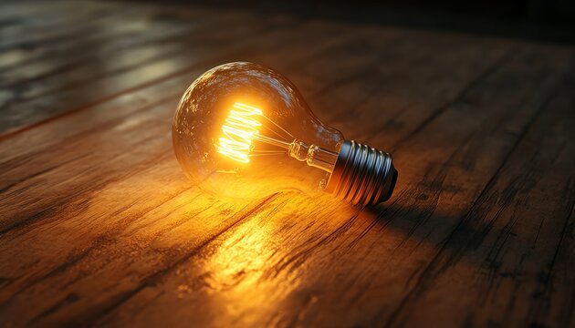 A lightbulb puzzle being solved on a wooden desk, symbolizing the connection of innovative ideas and creative solutions to form new concepts