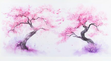 pink cherry tree