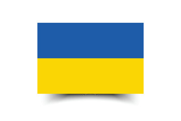 Ukraine flag official size and color standards vector illustration