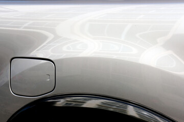 Fototapeta premium rear view of a car