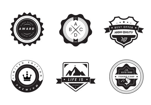 Vintage Logos And Badges Design