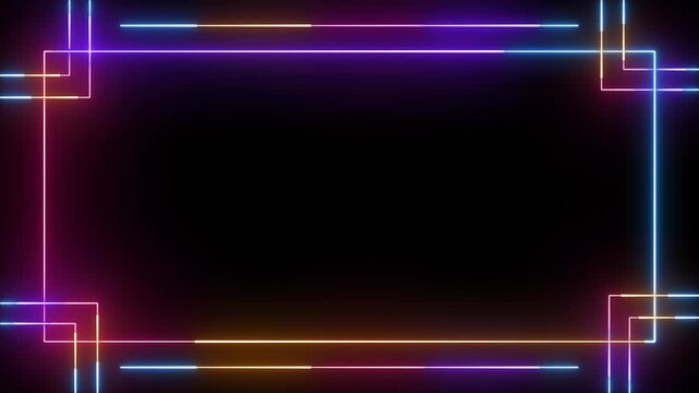 Abstract neon studio background in bright colors. Colorful neon template Soft color background live concert wall neon gradient web element