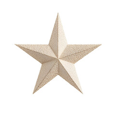 Fototapeta premium Geometric Star Shape with Textured White Surface for Design Projects