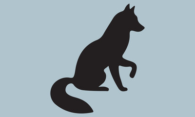 vector illustration of a wolf