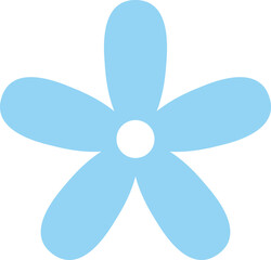 blue flower icon