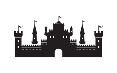 Castle vector illustration icon Template design