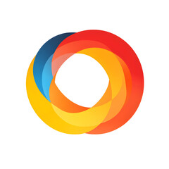 A logo using overlapping circles to create a sense of partnership and global networking