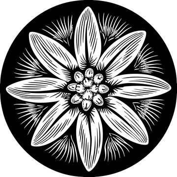 recommend clip art:  Edelweiss Flower Icon – Star-Shaped Bloom