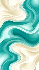 A blue and white striped pattern with a wave-like design