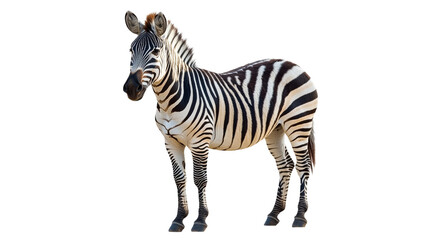 Fototapeta premium Zebra standing gracefully in natural habitat