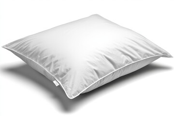 Plush Pillow on White Background Showcasing Soft Texture and Elegant Design Ideal for Home Decor or Bedding Needs