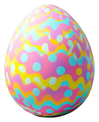 PNG Easter egg colorful pattern decorative.