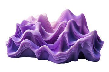 Fototapeta premium Colorful abstract wave sculpture represents motion