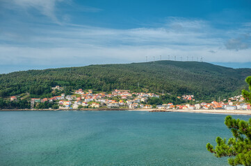Fototapeta premium Pindo is a parish and a Spanish place in the municipality of Carnota, in the province of La Coruña, Galicia.