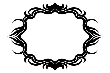 Fototapeta premium Neo tribal frame Silhouette