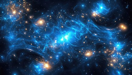 Fototapeta premium Cosmic Nebulae, swirling galaxy, deep space, celestial formations