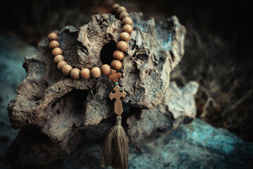 Rosary with rhe cross and beads