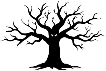 Haunted Tree silhouette 