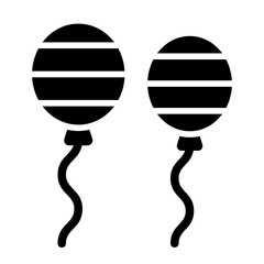 Balloon Party Solid Icon