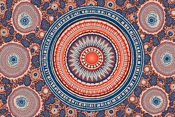 Fototapeta premium A indian Paisley Motifs