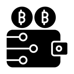 Crypto Wallet Solid Icon