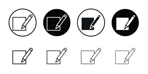 Edit Image Icon Vector flat thin line illustration