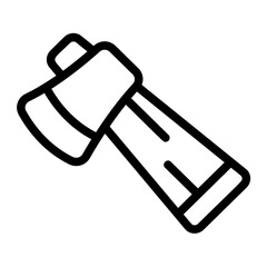 Fire Axe Line Icon