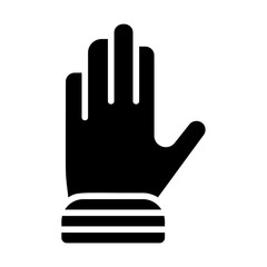 Obraz premium Fire Gloves Solid Icon