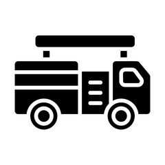 Fire Truck Solid Icon