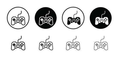 Joystick icon Vector flat thin line illustration