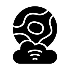 Global Secure Solid Icon