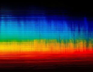 Obraz premium Rainbow Glitch Effect
