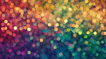 Colorful abstract light bokeh background with multicolored circular patterns