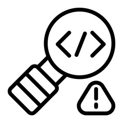 Search Code Line Icon