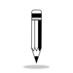 vektor stok pencil vector icon on white background