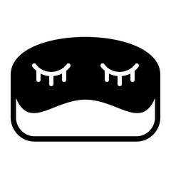 Sleep Mask Solid Icon